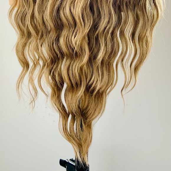 28” Ombre Auburn/Toffee Brown Lace Front Synthetic Wig - Picture 11 of 11